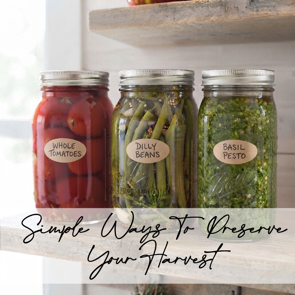 Simple Ways to Preserve Your Garden Harvest | Beginner Guide