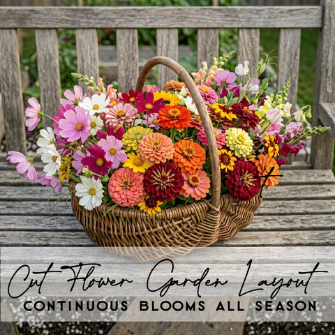 Cut Flower Garden Layout | Continuous Blooms All Season