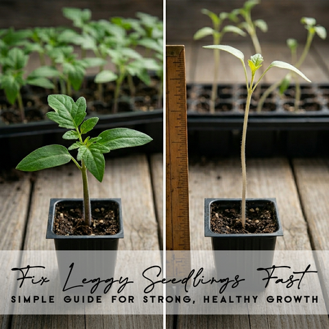 Fix Leggy Seedlings Fast | Simple Guide for Strong, Healthy Growth
